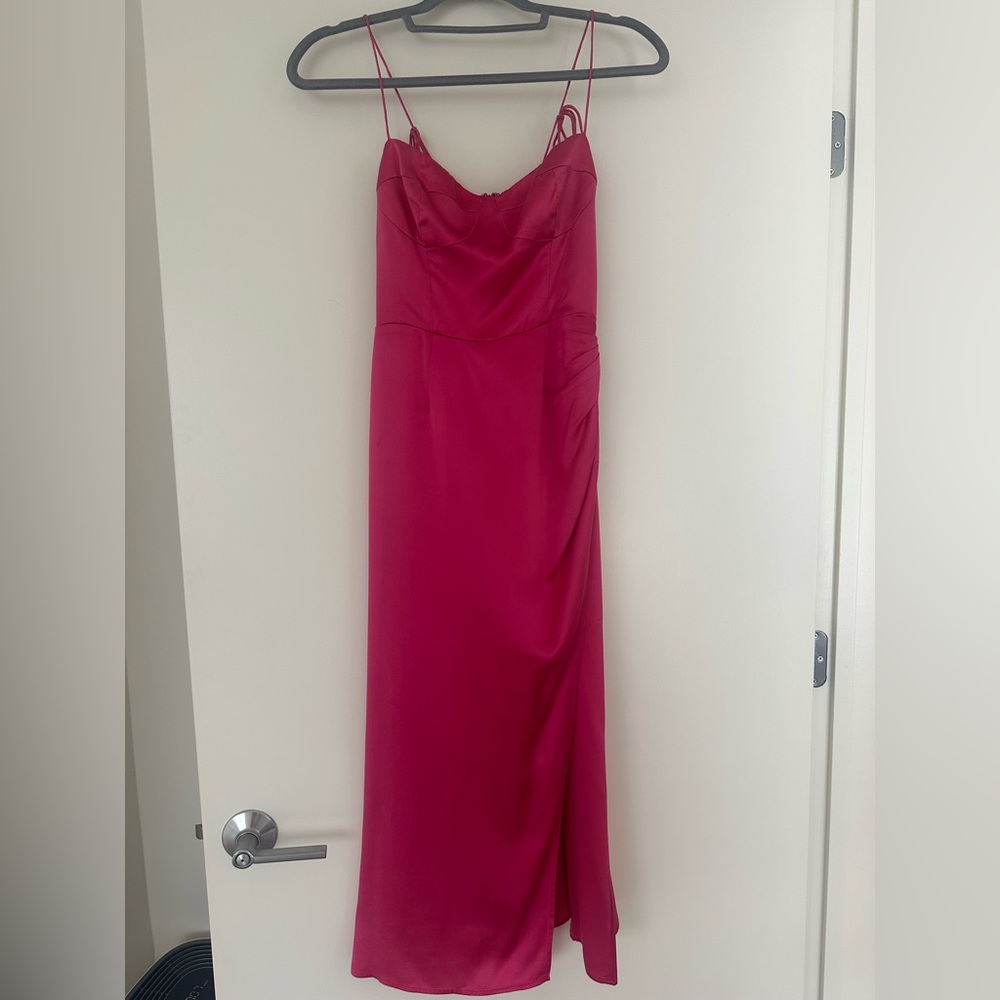 Reformation Fuchsia Marguerite Maxi Dress